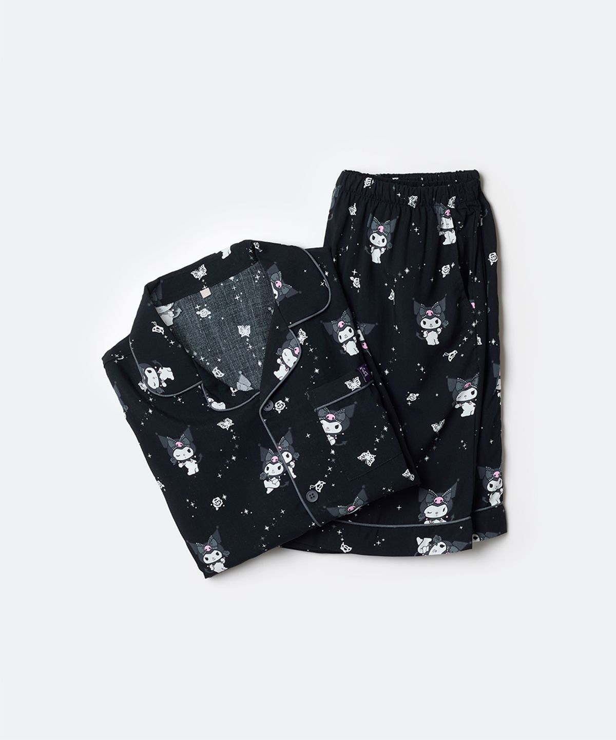 스파오(SPAO) [산리오캐릭터즈] 반팔 파자마(BLACK)_SPPPG25U01