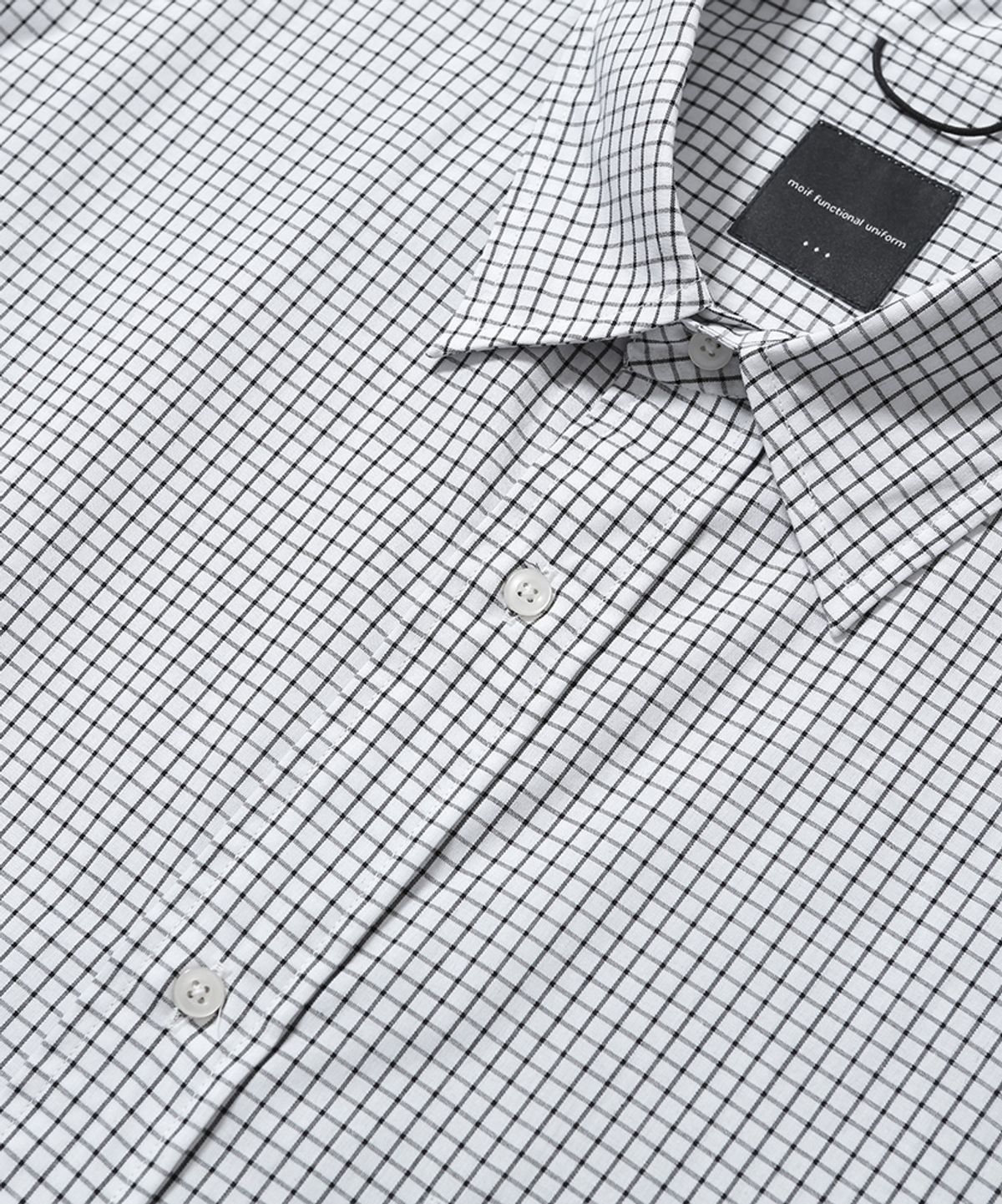 모이프(MOIF) [SS26] UNIFORM H/S SHIRT / WHITE GRID