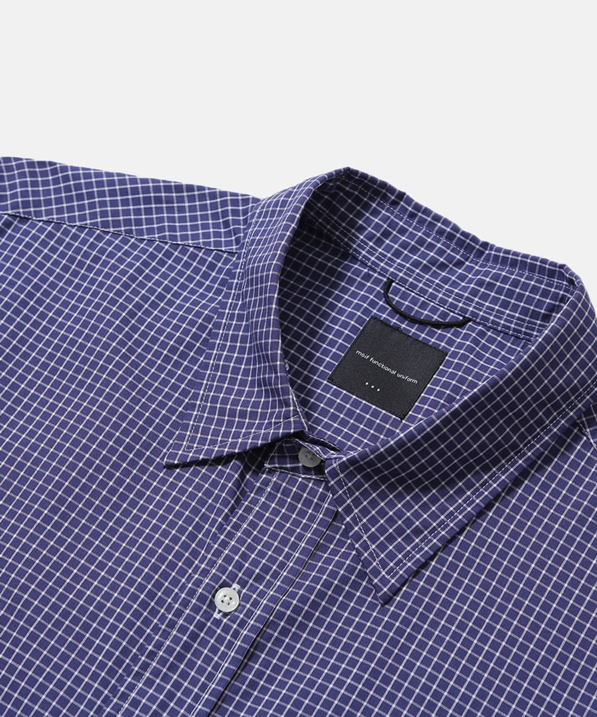 모이프(MOIF) [SS26] UNIFORM H/S SHIRT / BLUE GRID