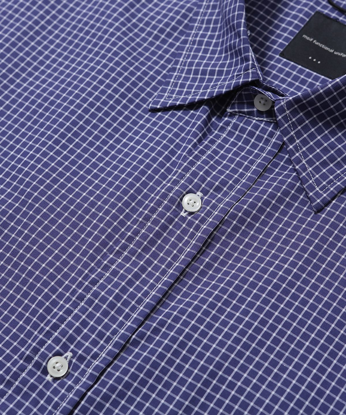 모이프(MOIF) [SS26] UNIFORM H/S SHIRT / BLUE GRID