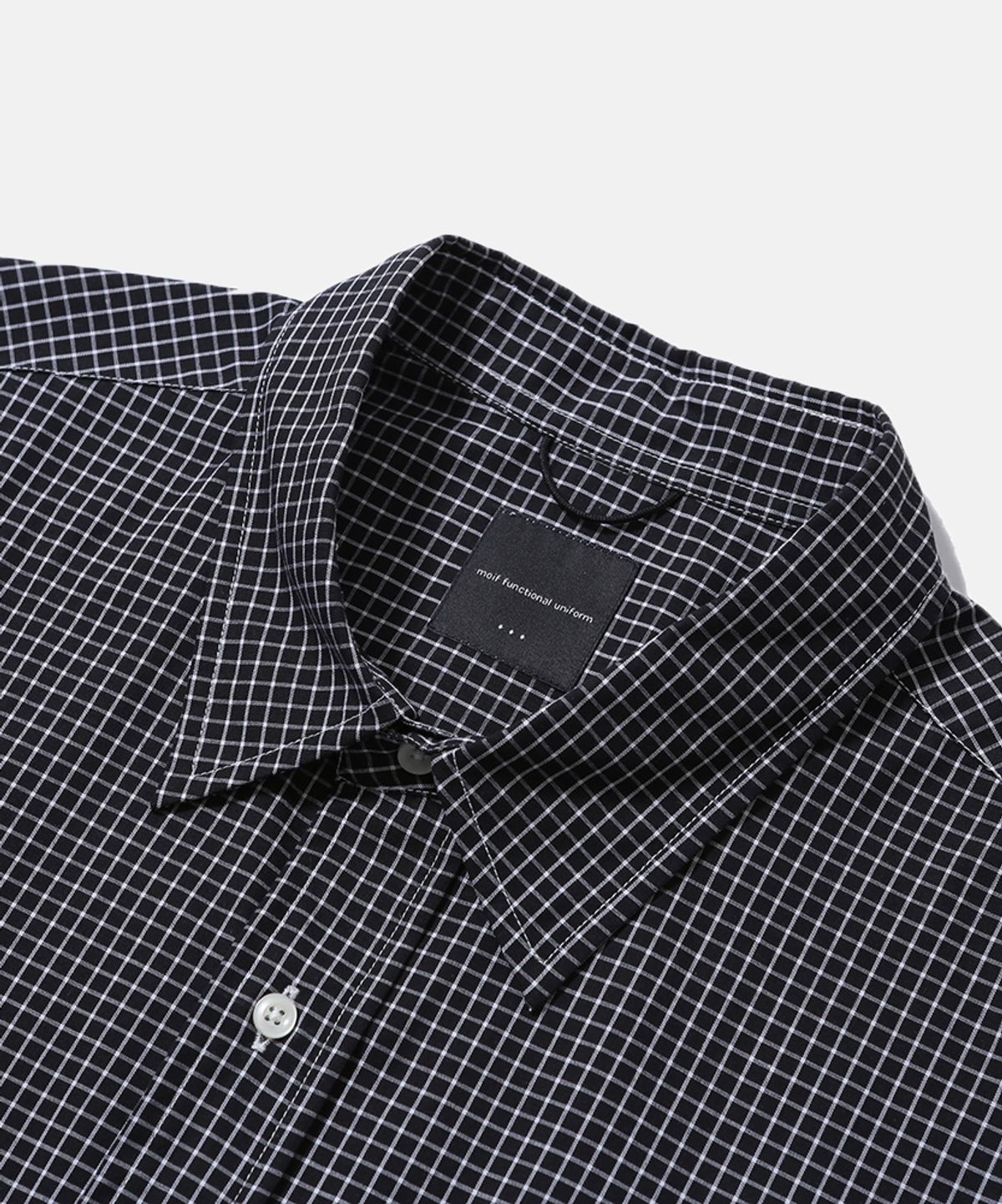 모이프(MOIF) [SS26] UNIFORM H/S SHIRT / BLACK GRID