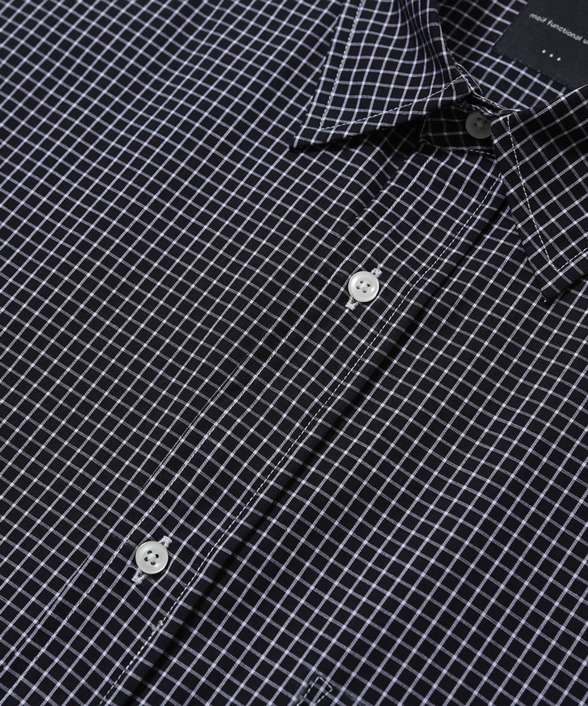 모이프(MOIF) [SS26] UNIFORM H/S SHIRT / BLACK GRID