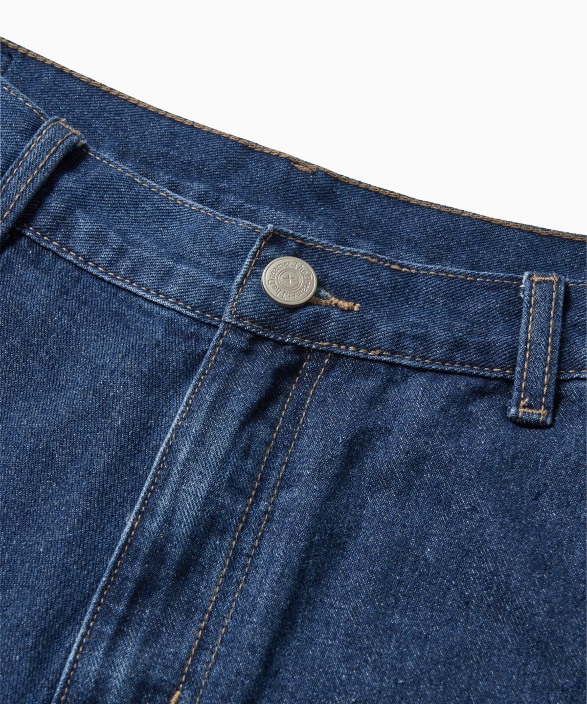 더 드리머(THE DREAMER) Double Knee Denim Bermuda - Dark blue