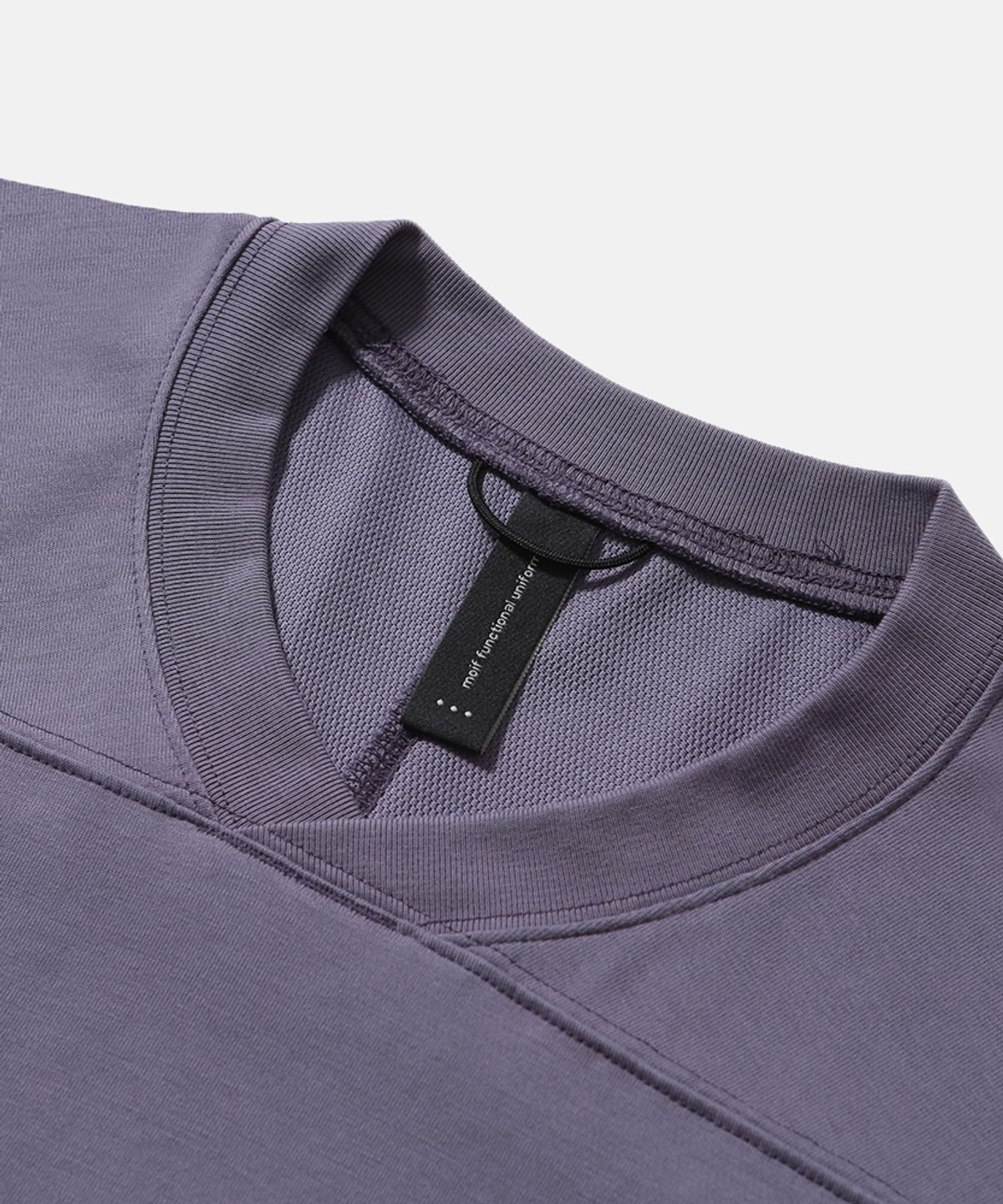 모이프(MOIF) [SS26] WIDE VARSITY H/S TEE / DRIED LAVENDER