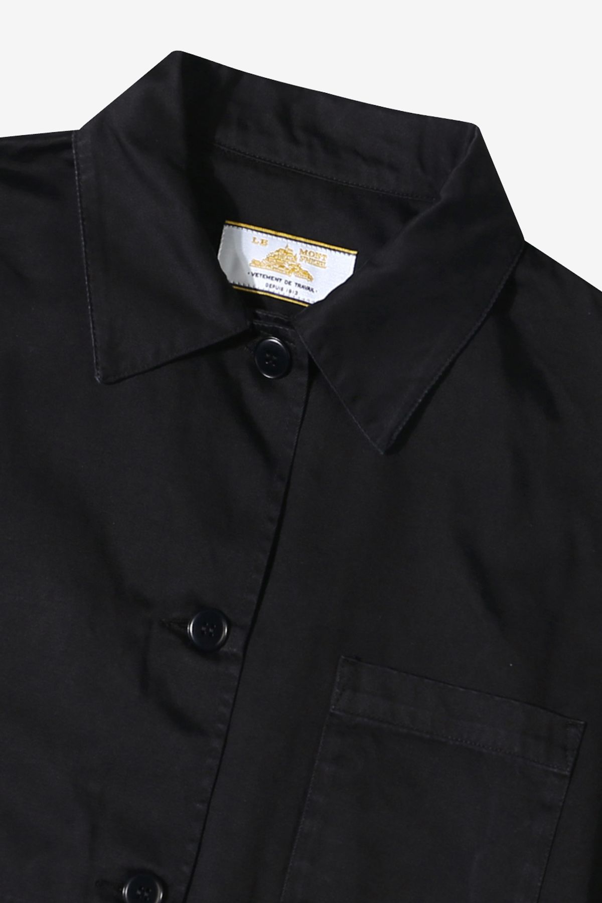르몽생미셸(LE MONT ST MICHEL) (W)Gabardine Work Jacket_Black