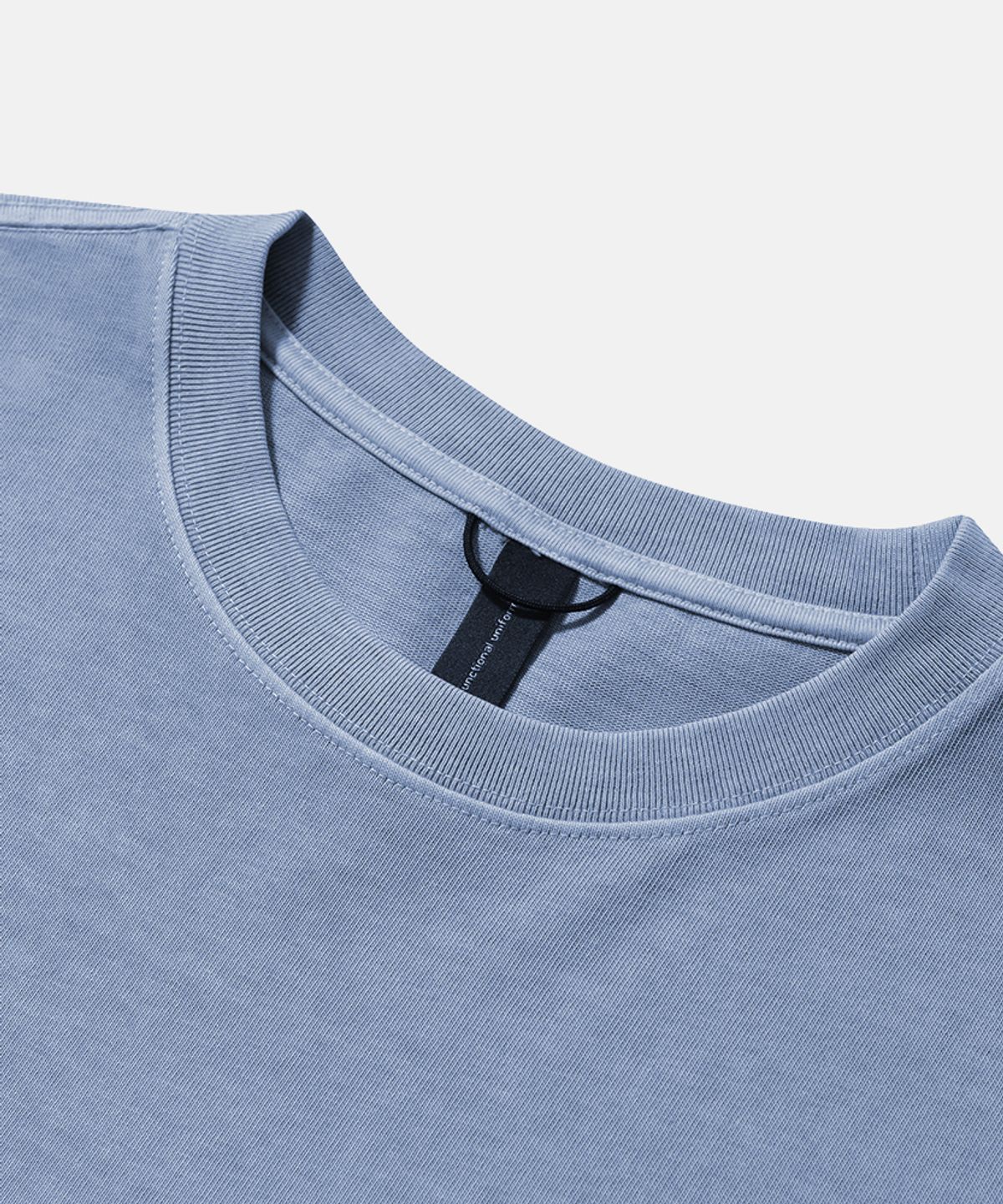 모이프(MOIF) [SS26] GARMENT DYED H/S TEE / DYED SKY BLUE
