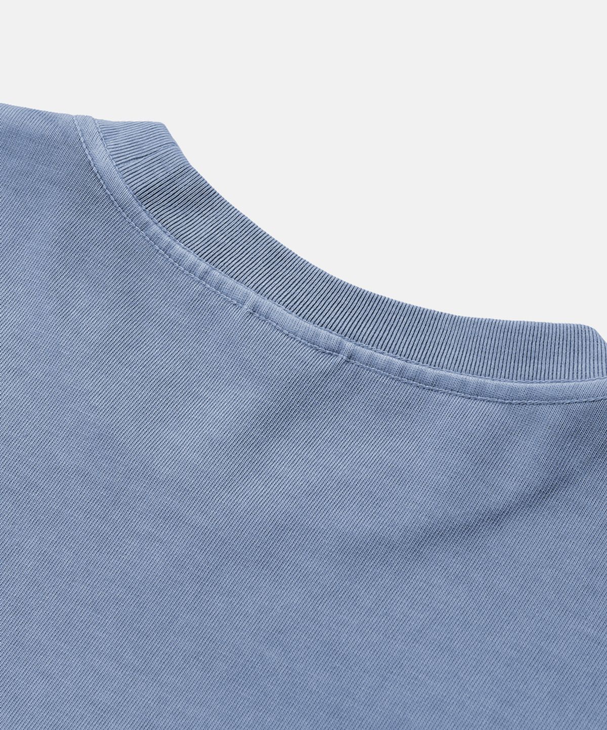 모이프(MOIF) [SS26] GARMENT DYED H/S TEE / DYED SKY BLUE