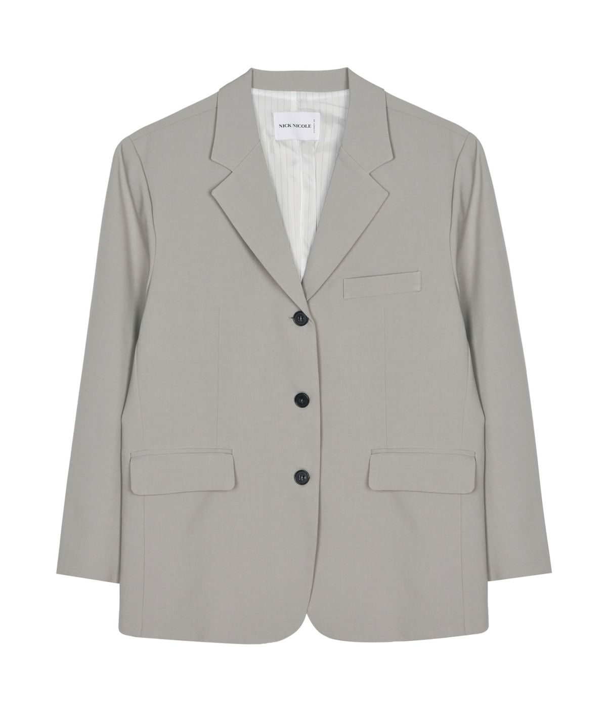 닉앤니콜(NICK&NICOLE) ESSENTIAL OVERSIZED BLAZER JACKET_BEIGE