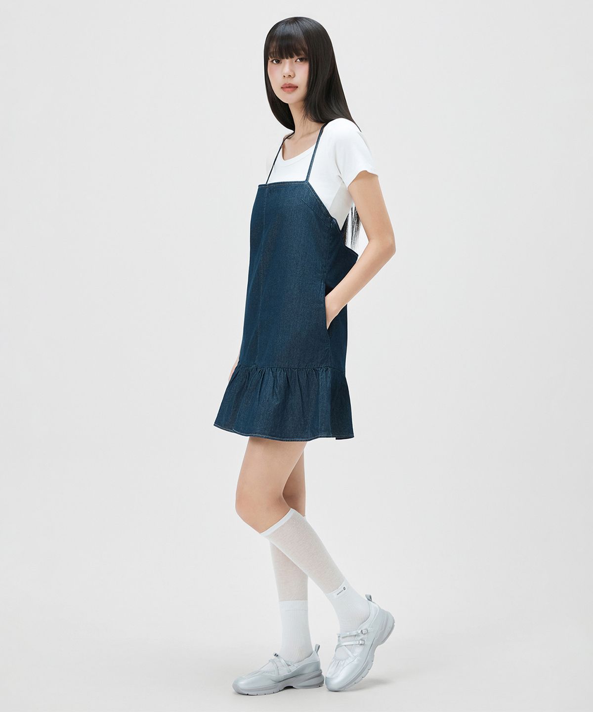 미쏘(MIXXO) 데님 원피스_MIWOWG413J
