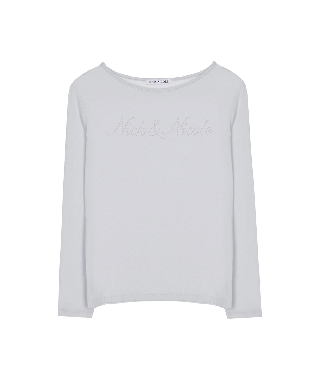 닉앤니콜(NICK&NICOLE) LETTERING GRAPHIC TOP_LIGHT GRAY