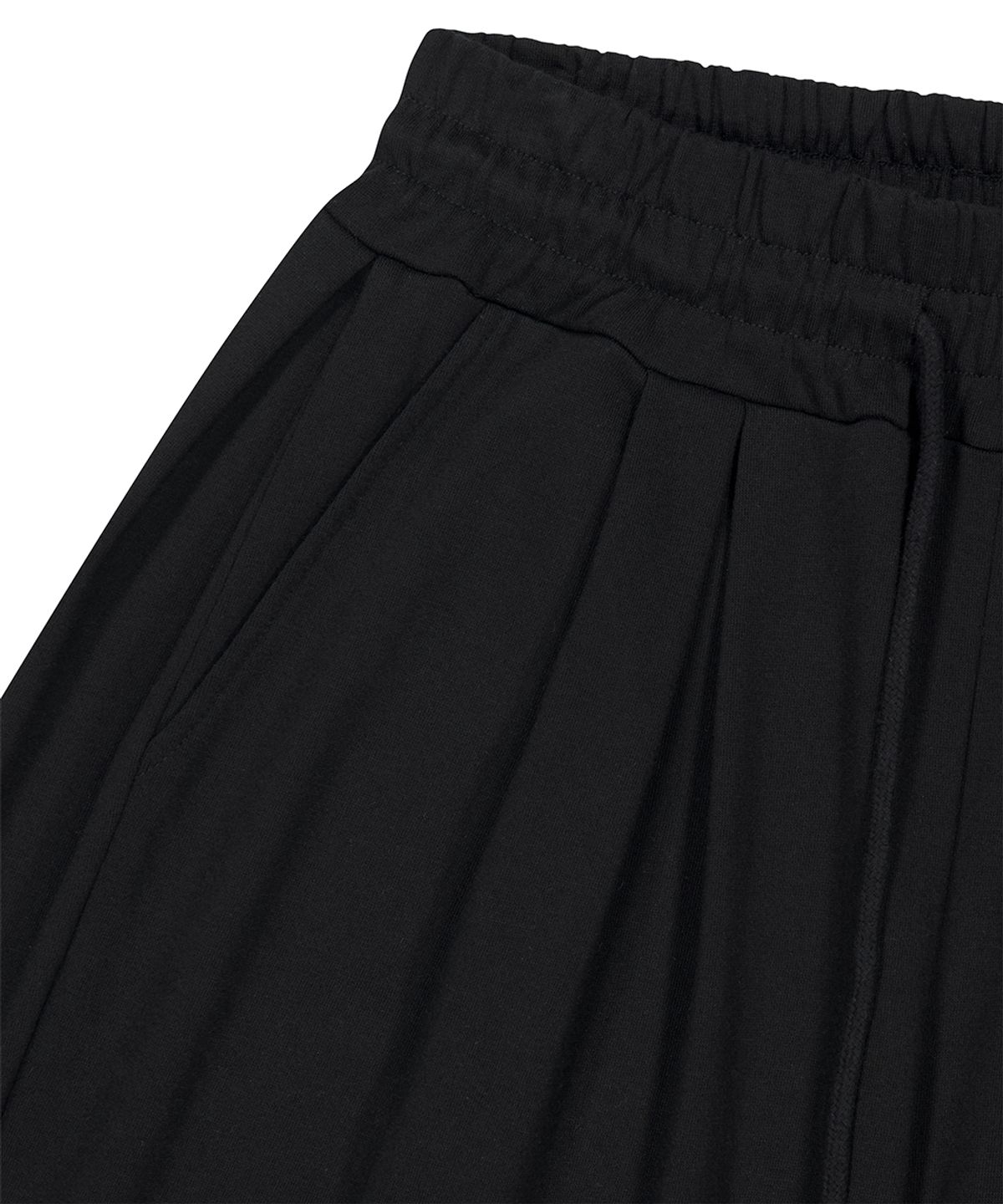 마하그리드(MAHAGRID) GOTHIC THREE TUCK SWEAT SHORTS BLACK(MG2GMMPA00A)