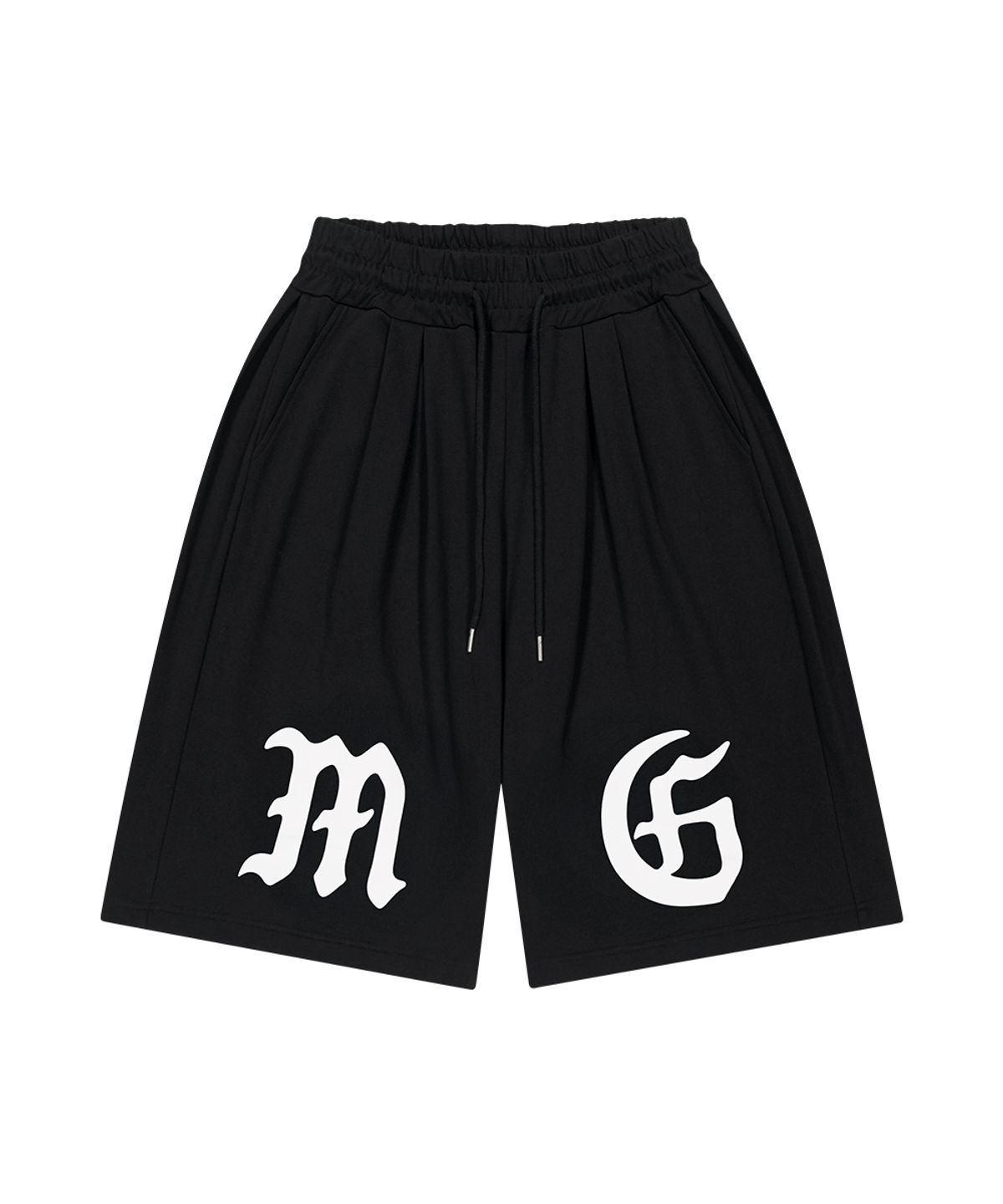마하그리드(MAHAGRID) GOTHIC THREE TUCK SWEAT SHORTS BLACK(MG2GMMPA00A)