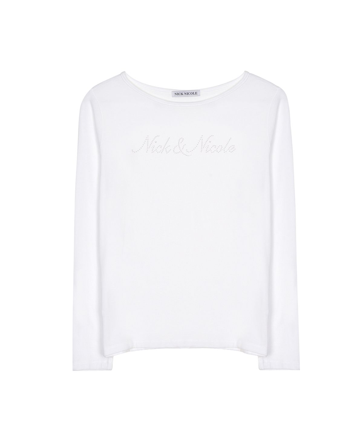 닉앤니콜(NICK&NICOLE) LETTERING GRAPHIC TOP_WHITE