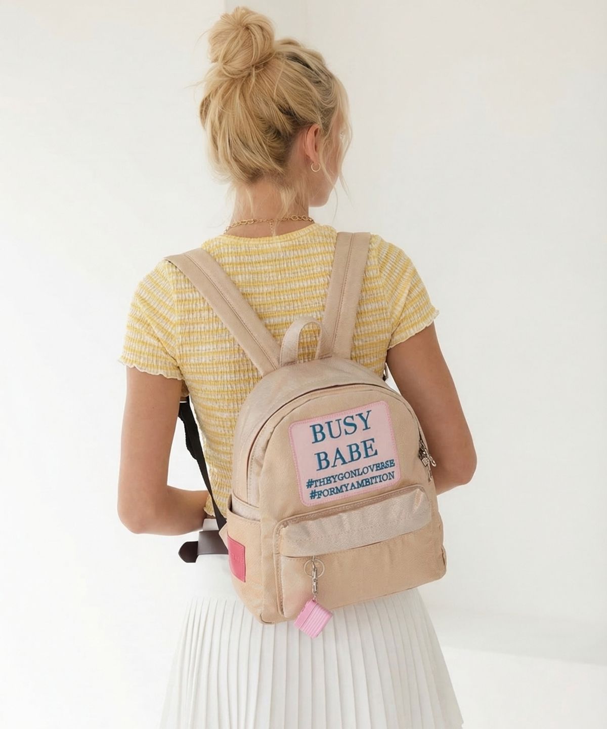 앙트레브(ENTRE REVES) BUSY BABE GOLD MINI BACKPACK