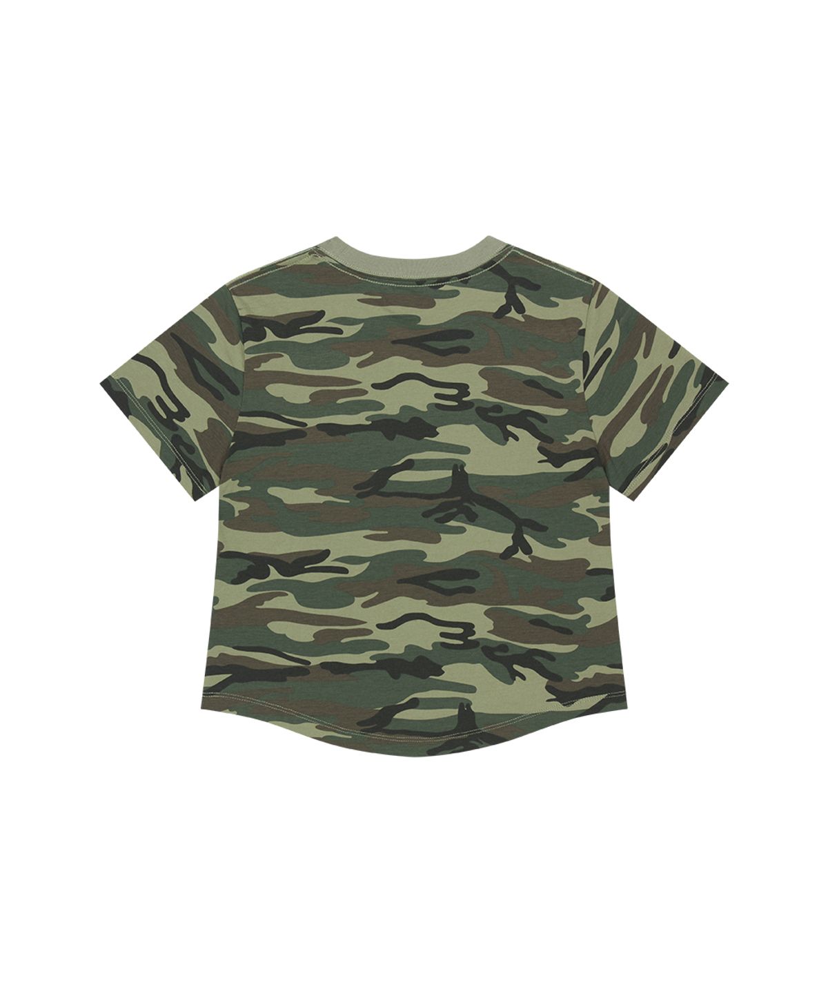 마하그리드(MAHAGRID) CAMO PATTERN BASIC LOGO CROP TEE GREEN(MG2GMMT531A)