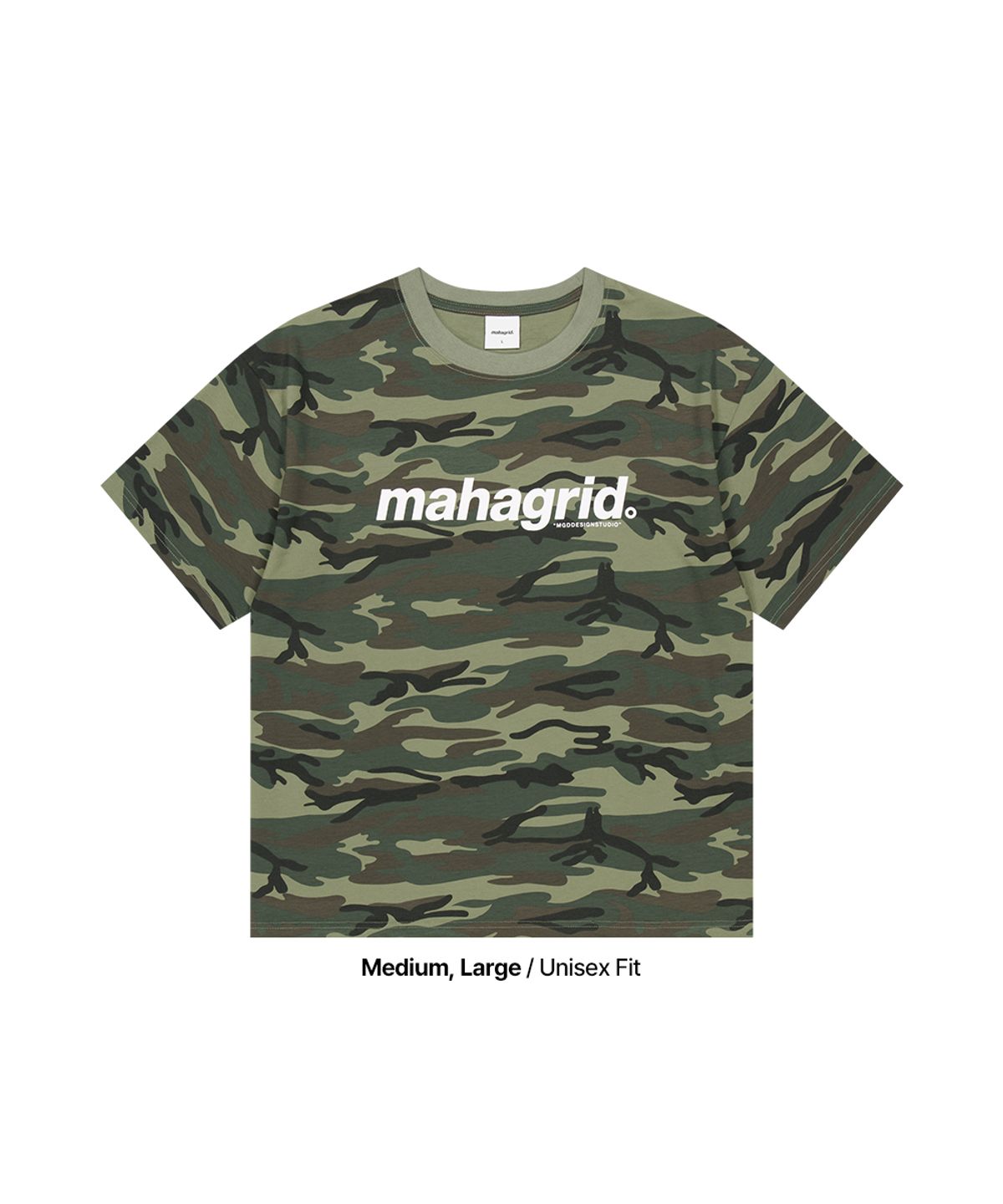 마하그리드(MAHAGRID) CAMO PATTERN BASIC LOGO CROP TEE GREEN(MG2GMMT531A)