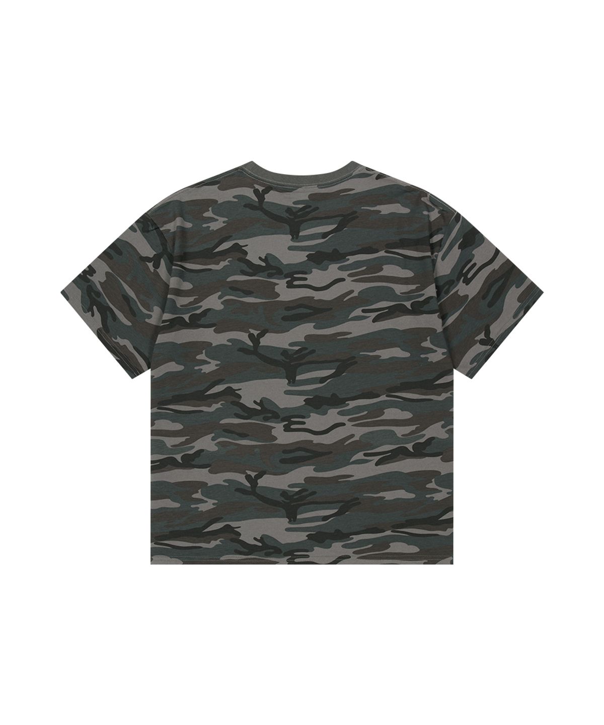 마하그리드(MAHAGRID) CAMO PATTERN BASIC LOGO CROP TEE CHARCOAL(MG2GMMT531A)
