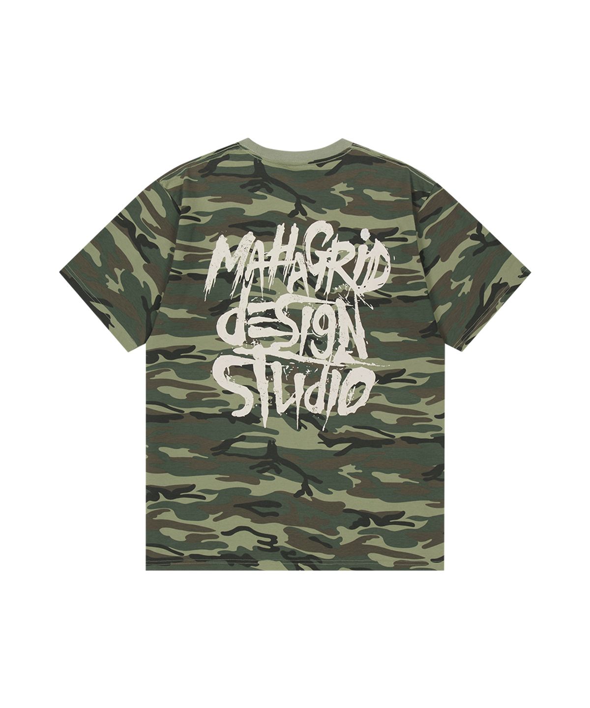 마하그리드(MAHAGRID) CAMO PATTERN SLASH LOGO TEE GREEN(MG2GMMT527A)