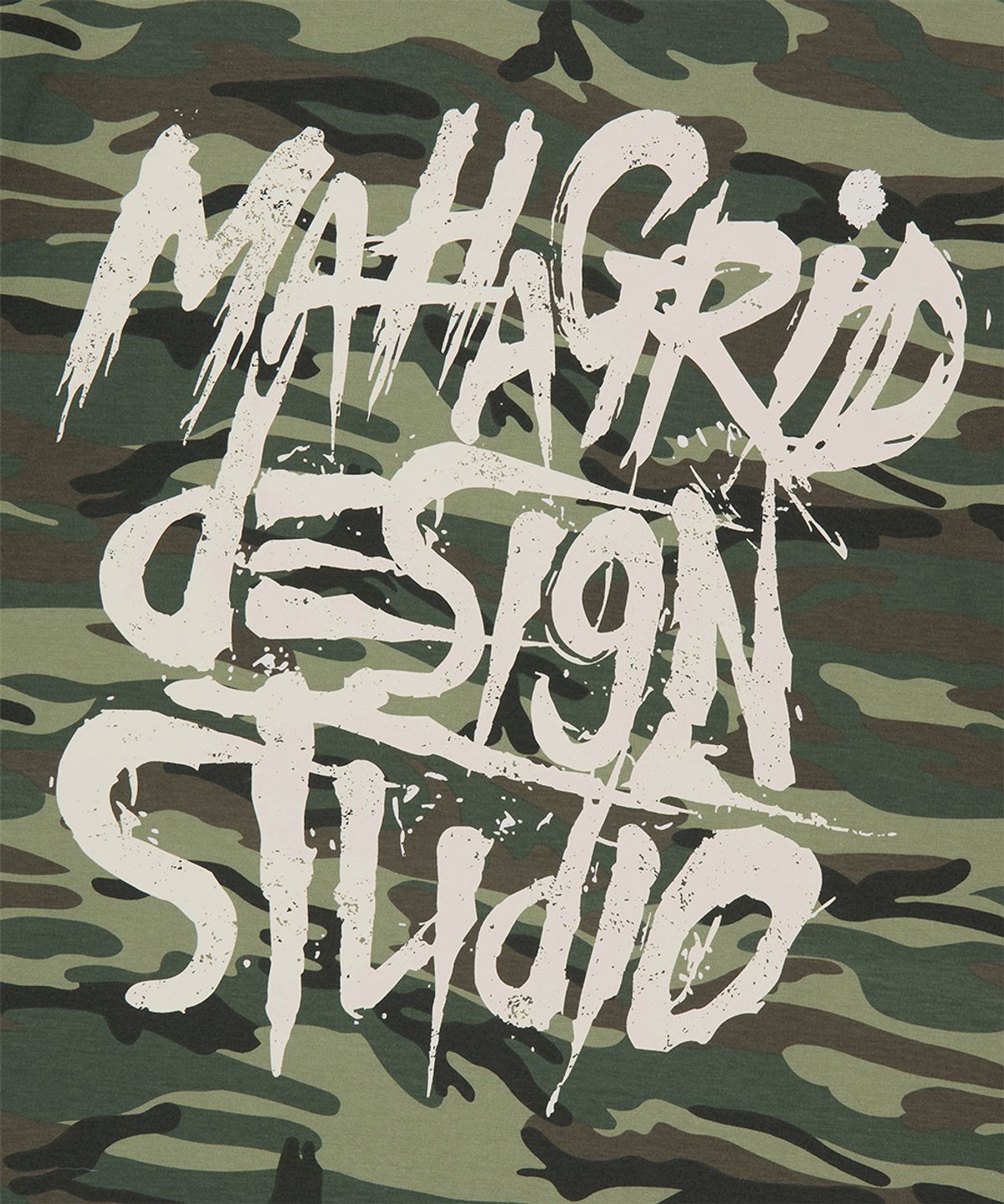 마하그리드(MAHAGRID) CAMO PATTERN SLASH LOGO TEE GREEN(MG2GMMT527A)
