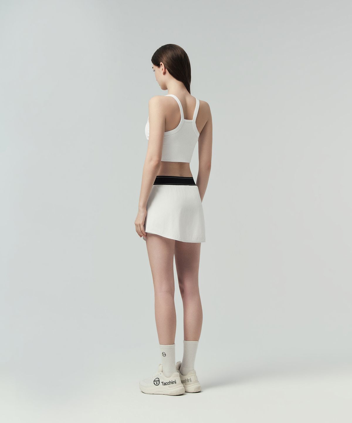 세르지오 타키니(SERGIO TACCHINI) W 경량 우븐 스커트 (White)