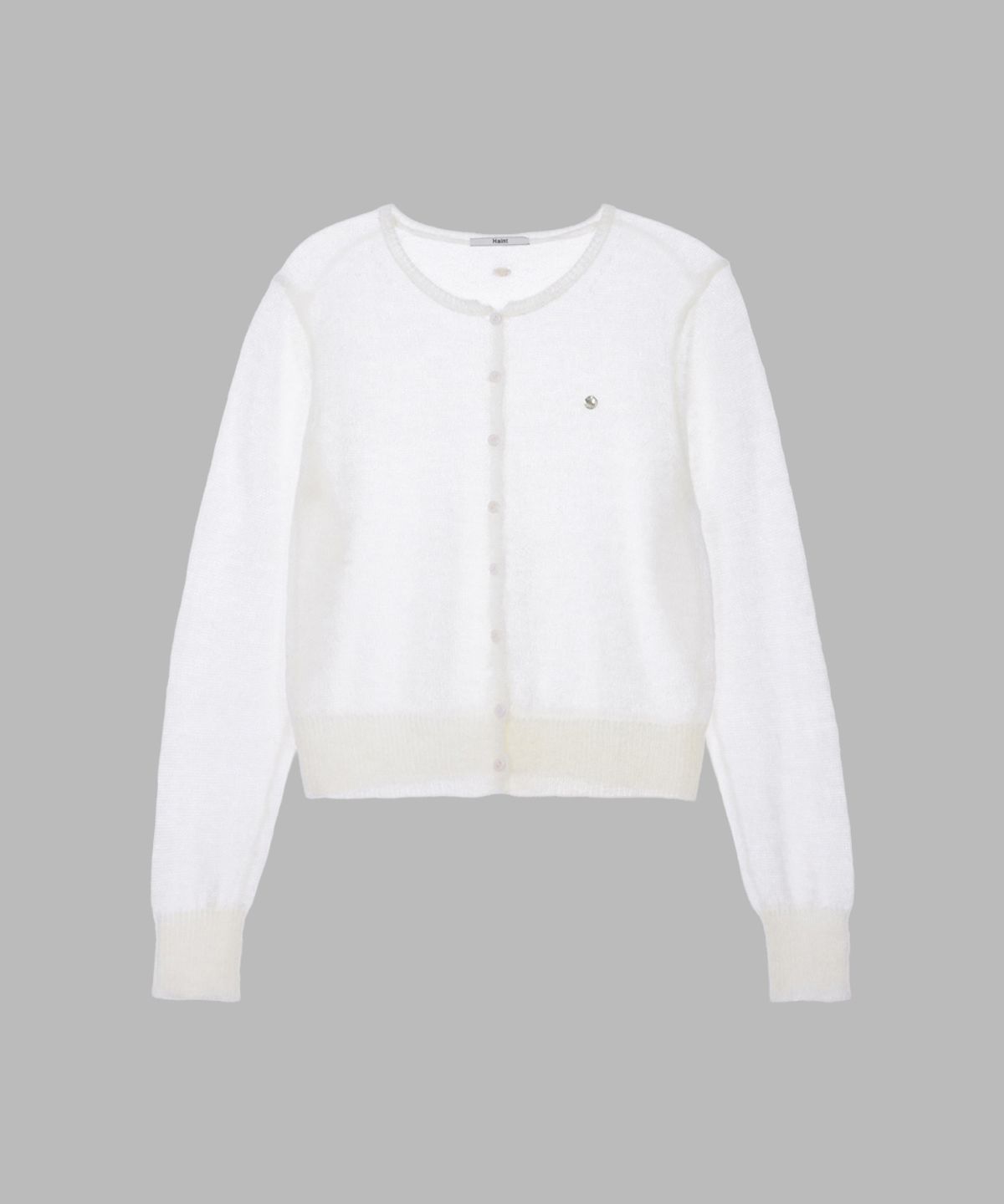 헤인트(HAINT) SHEER HAIRY SOFT CARDIGAN 3COL_IVORY