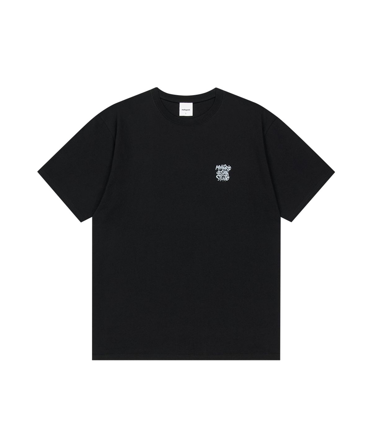 마하그리드(MAHAGRID) PAISLEY SLASH LOGO TEE BLACK(MG2GMMT523A)