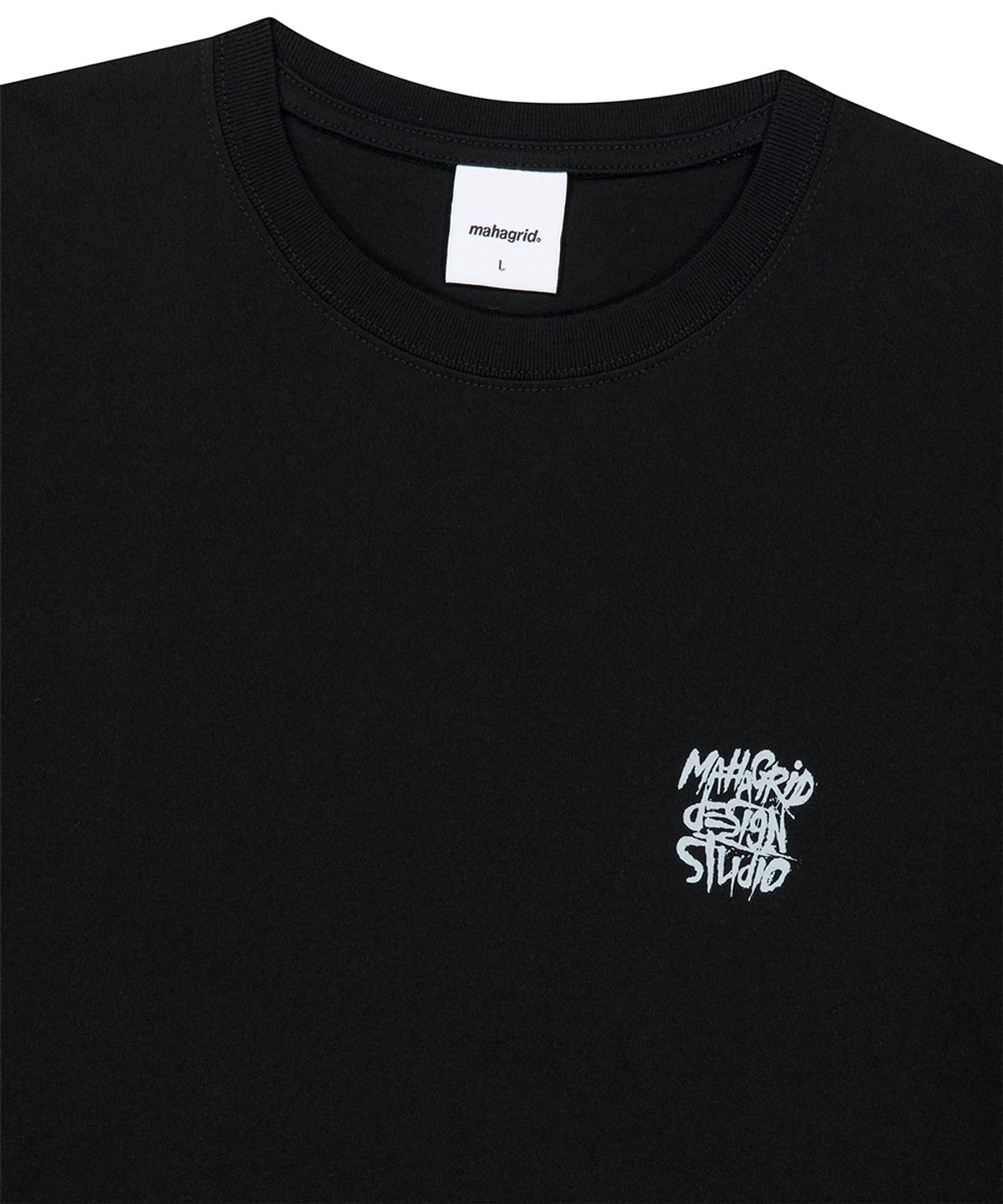 마하그리드(MAHAGRID) PAISLEY SLASH LOGO TEE BLACK(MG2GMMT523A)