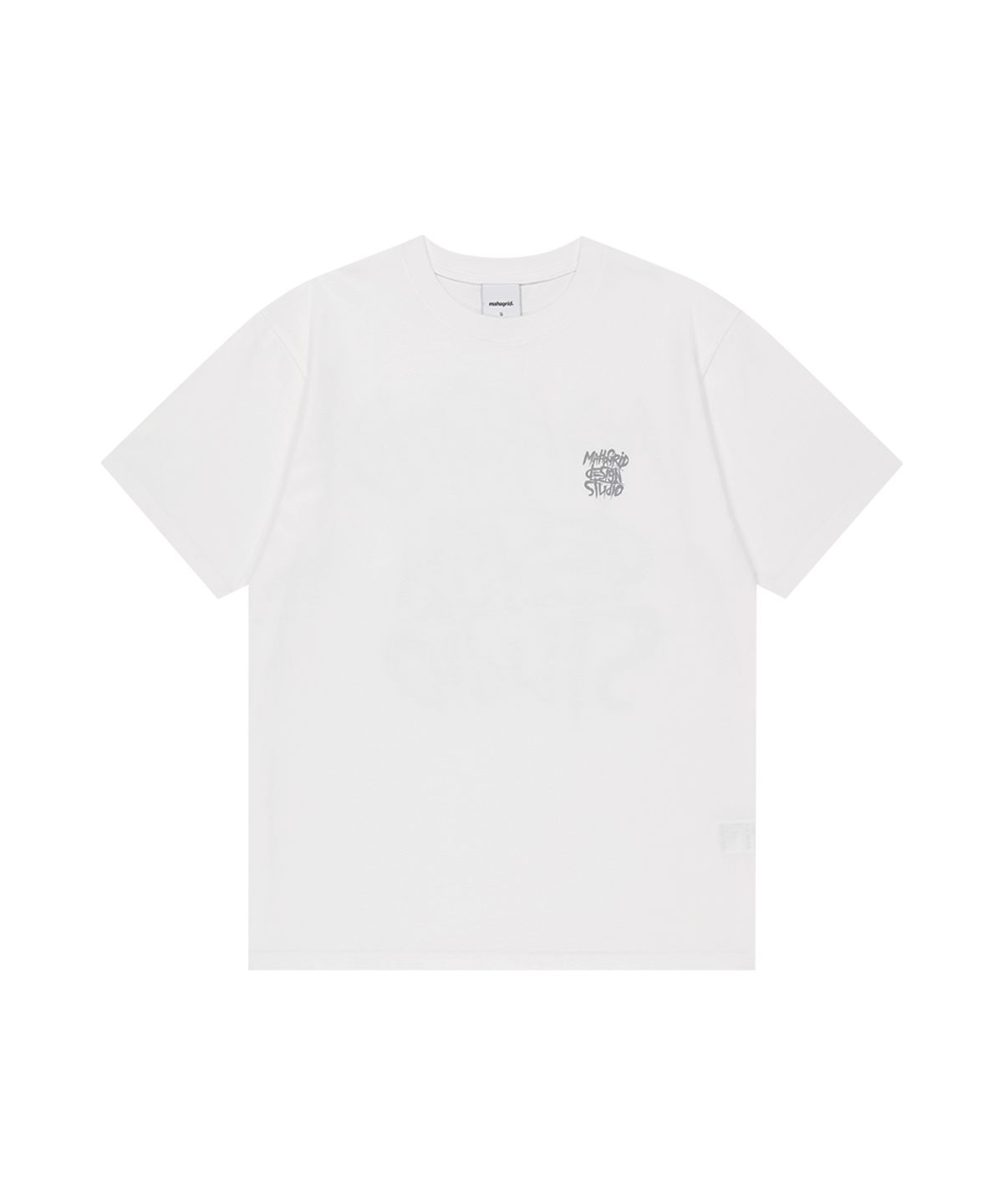 마하그리드(MAHAGRID) PAISLEY SLASH LOGO TEE WHITE(MG2GMMT523A)