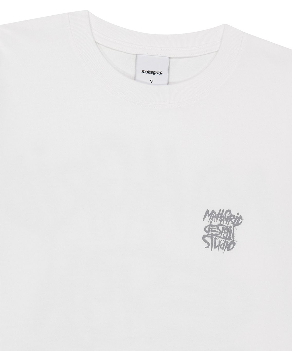 마하그리드(MAHAGRID) PAISLEY SLASH LOGO TEE WHITE(MG2GMMT523A)