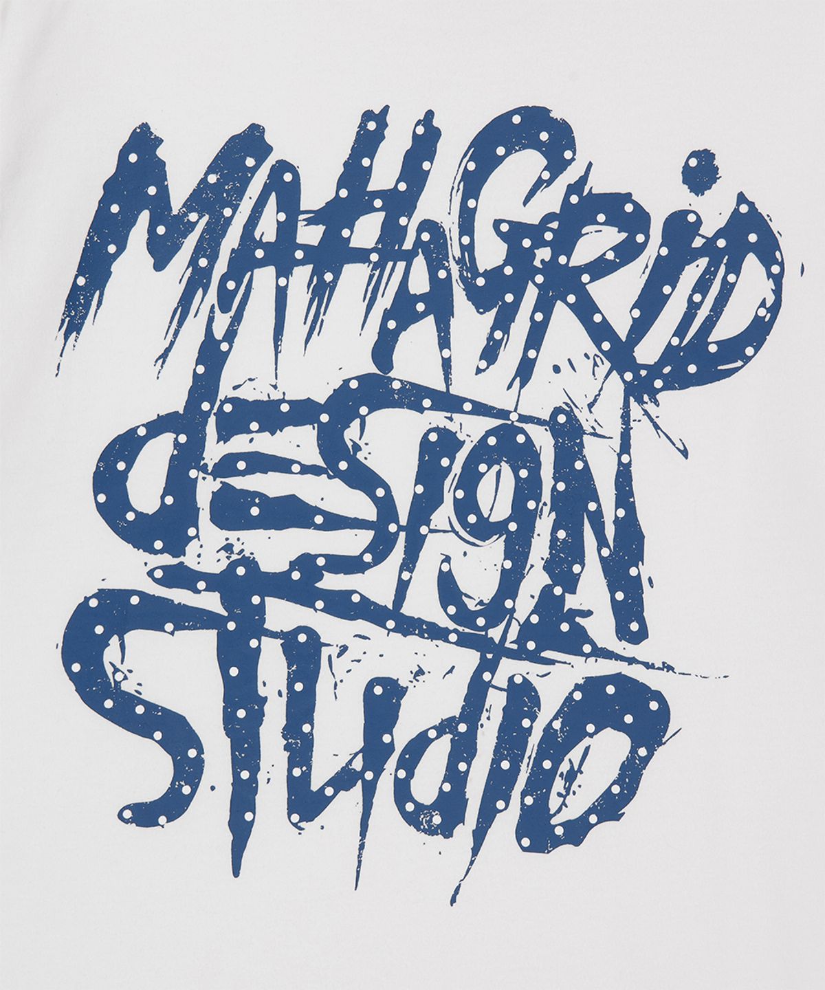 마하그리드(MAHAGRID) DOT SLASH LOGO TEE WHITE(MG2GMMT522A)