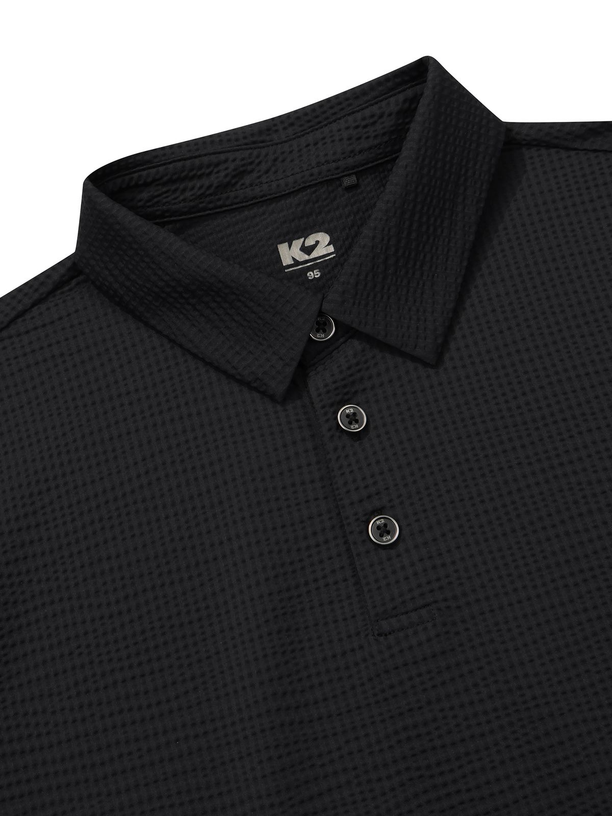 케이투(K2) 시원서커 ICE WAFFLE 폴로 W_Black