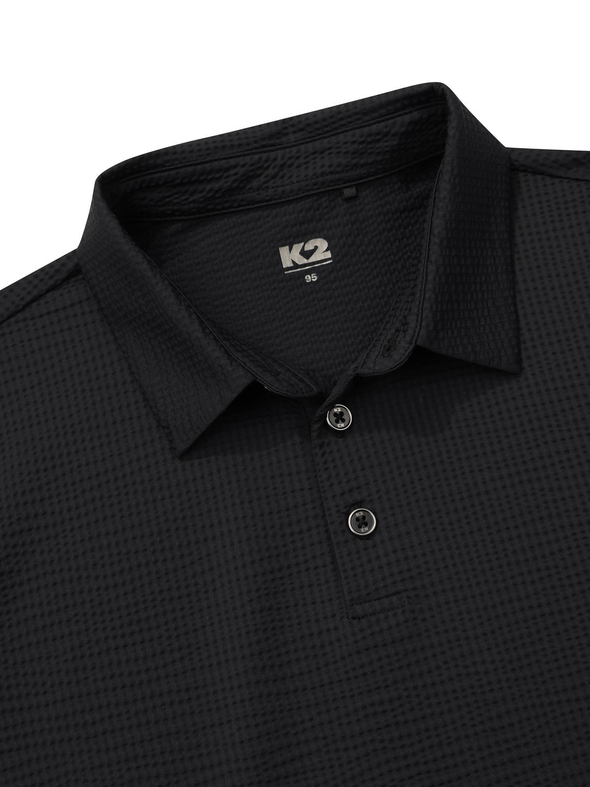 케이투(K2) 시원서커 ICE WAFFLE 폴로 W_Black