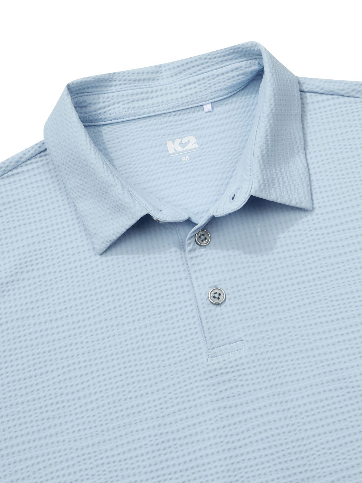 케이투(K2) 시원서커 ICE WAFFLE 폴로 W_Sky Blue