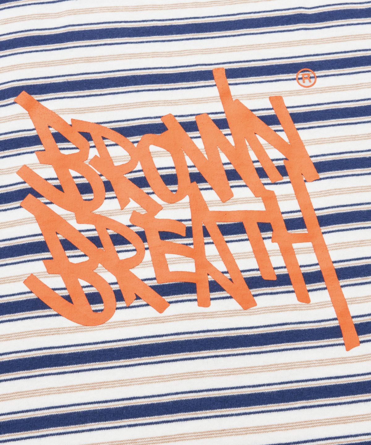 브라운브레스 키즈(BROWNBREATH KIDS) KIDS STRIPE TAG TEE - NAVY