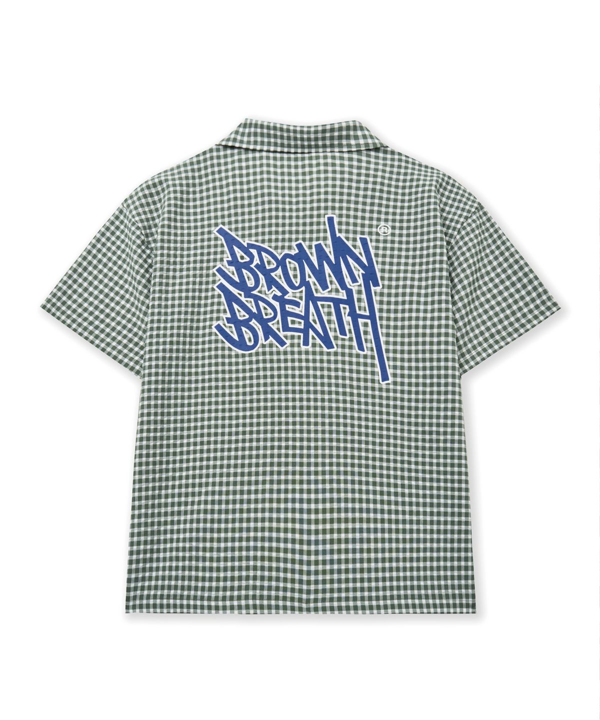 브라운브레스 키즈(BROWNBREATH KIDS) KIDS SHORT SLEEVES SEERSUCKER SHIRTS - KHAKI