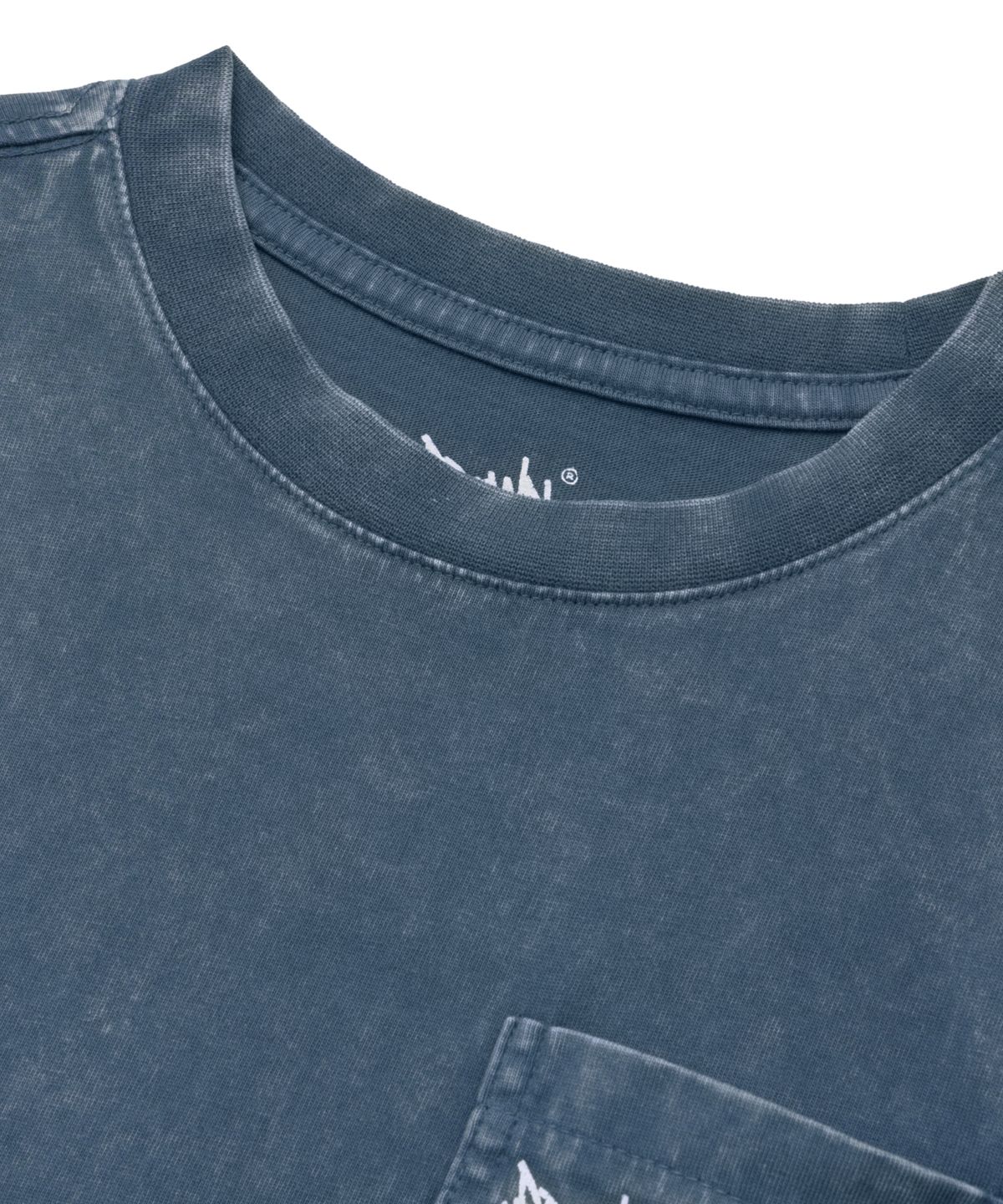 브라운브레스 키즈(BROWNBREATH KIDS) KIDS PIGMENT TAG POCKET TEE - NAVY