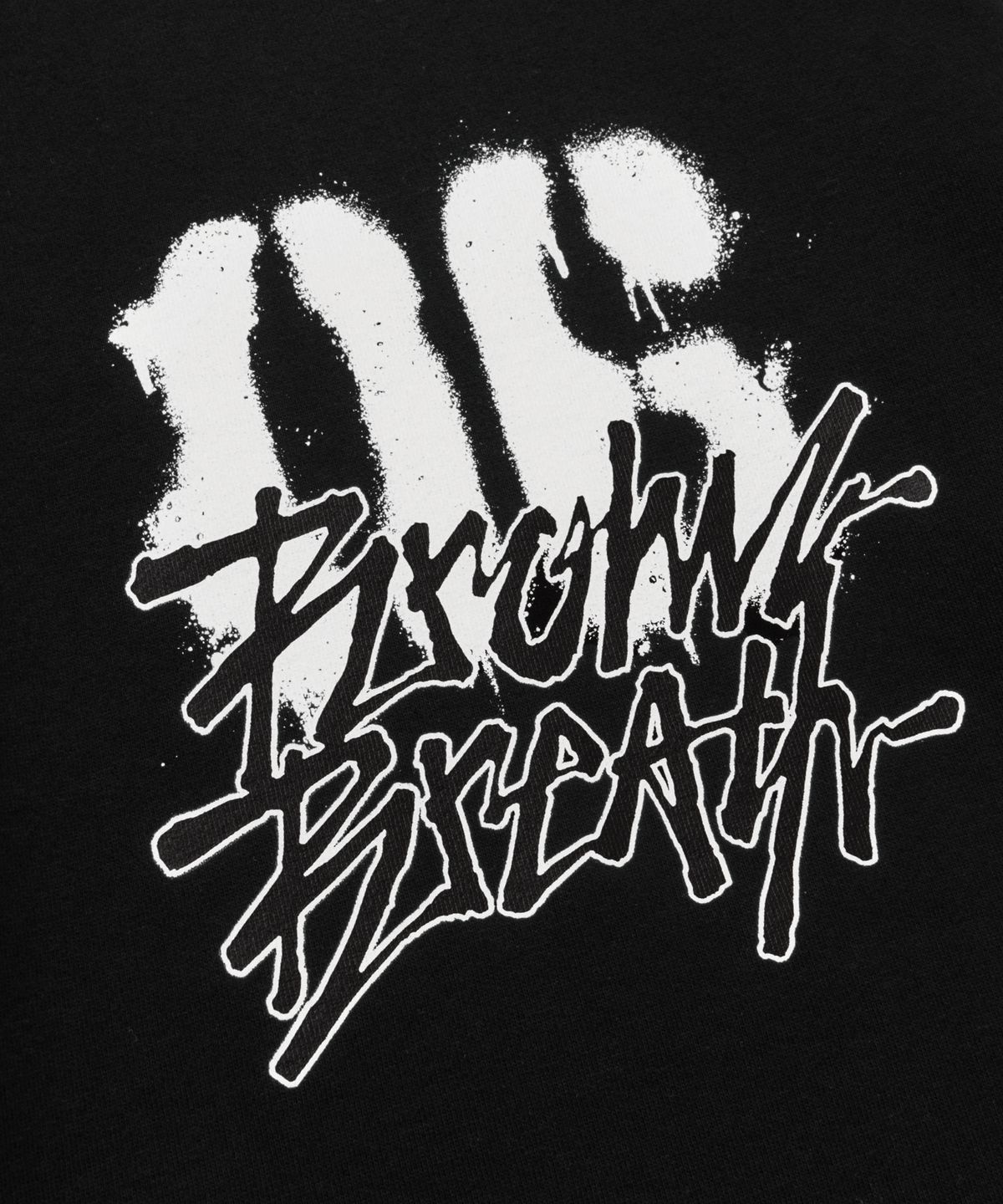 브라운브레스 키즈(BROWNBREATH KIDS) KIDS TAG JERSEY DENIM MIX TEE - BLACK