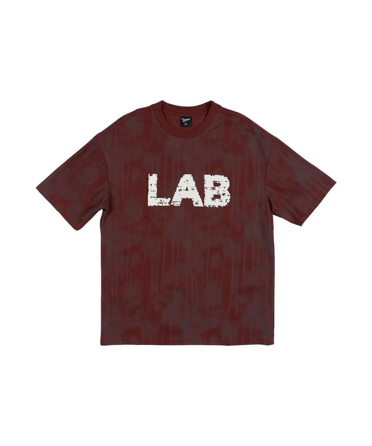 크림소다랩(CREAM SODA LAB) 스머지 LAB 반팔 티셔츠 와인