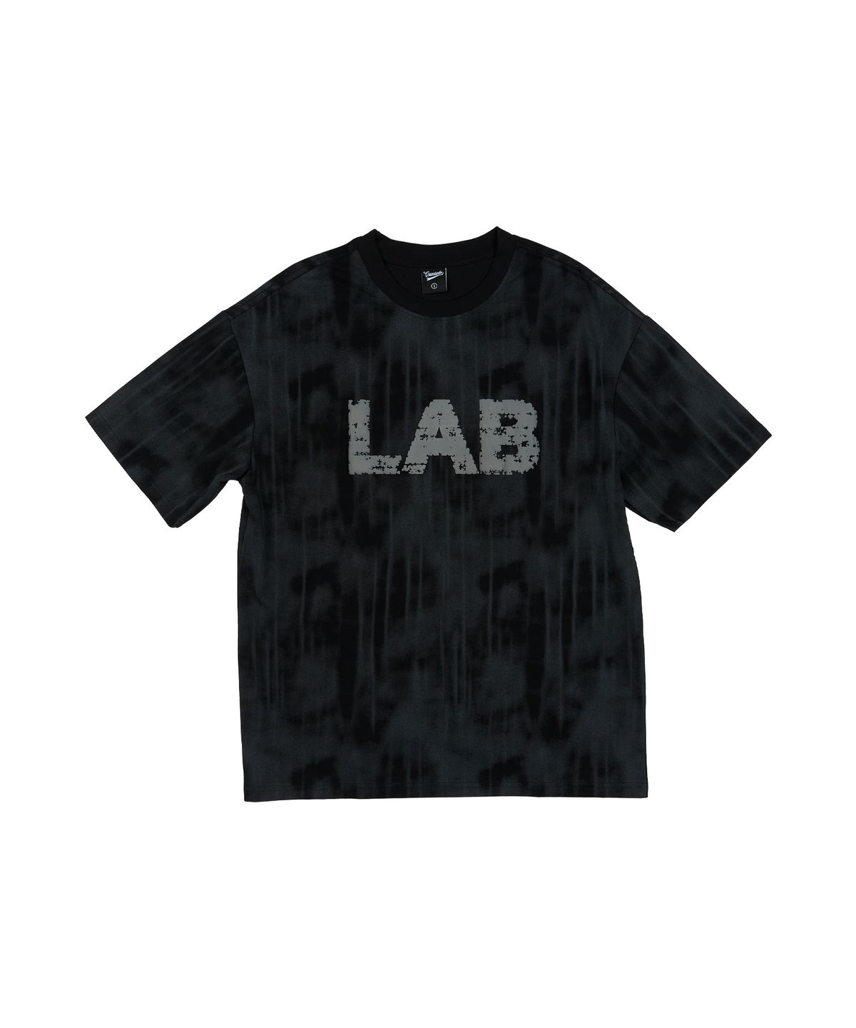 크림소다랩(CREAM SODA LAB) 스머지 LAB 반팔 티셔츠 블랙