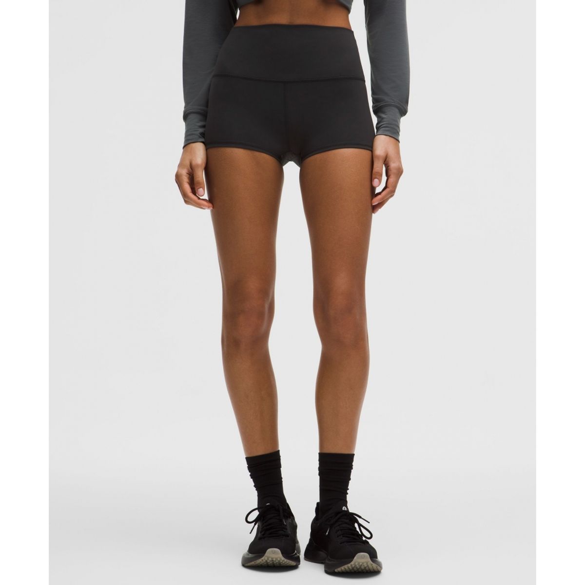 룰루레몬(LULULEMON) 원더 트레인 하이라이즈 쇼츠 2inch  BLK