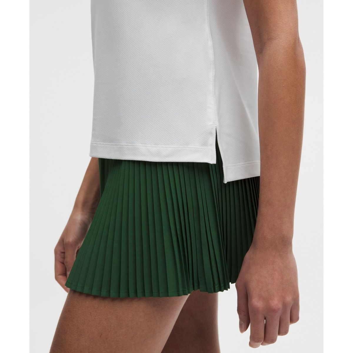 룰루레몬(LULULEMON) 퀵 드라이 숏슬리브 폴로 셔츠 스트레이트 헴 *로고  WHT