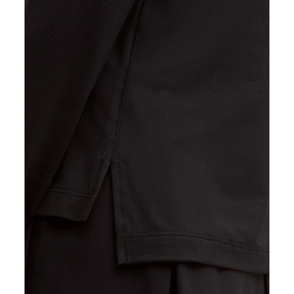 룰루레몬(LULULEMON) 퀵 드라이 롱슬리브 폴로 셔츠 *스트레이트 헴  BLK
