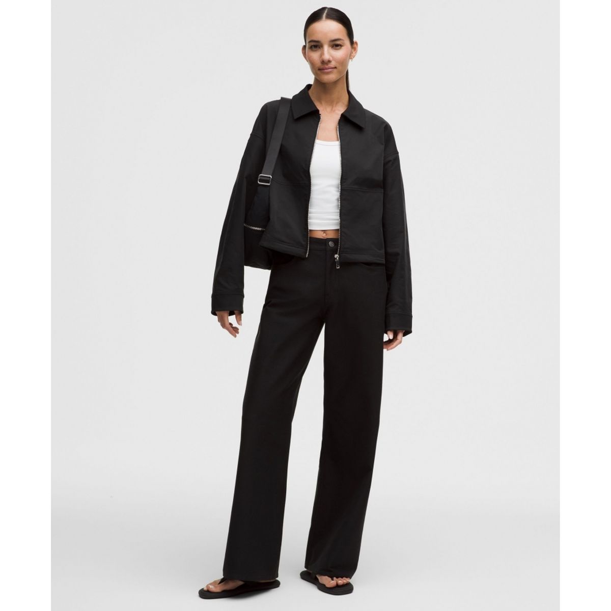 룰루레몬(LULULEMON) 트윌 칼라드 재킷  BLK