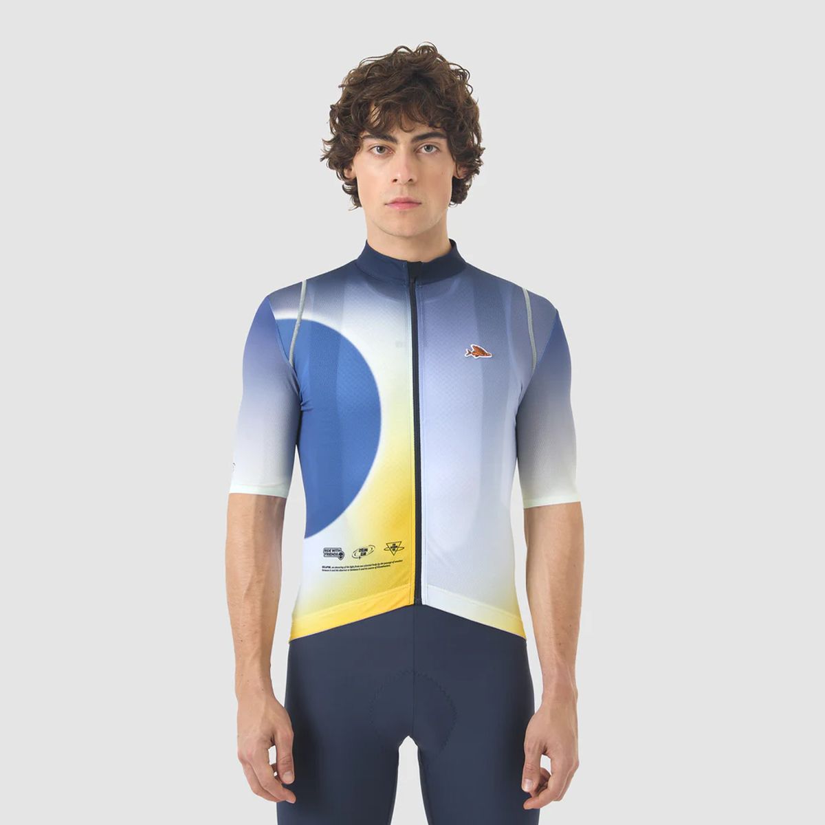 카페 드 사이클리스트(CAFE DU CYCLISTE) 모나 아닥스 반팔 져지 이클립스 네이비 남성