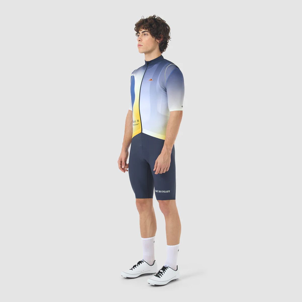 카페 드 사이클리스트(CAFE DU CYCLISTE) 모나 아닥스 반팔 져지 이클립스 네이비 남성