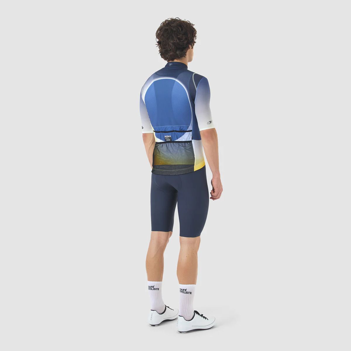 카페 드 사이클리스트(CAFE DU CYCLISTE) 모나 아닥스 반팔 져지 이클립스 네이비 남성