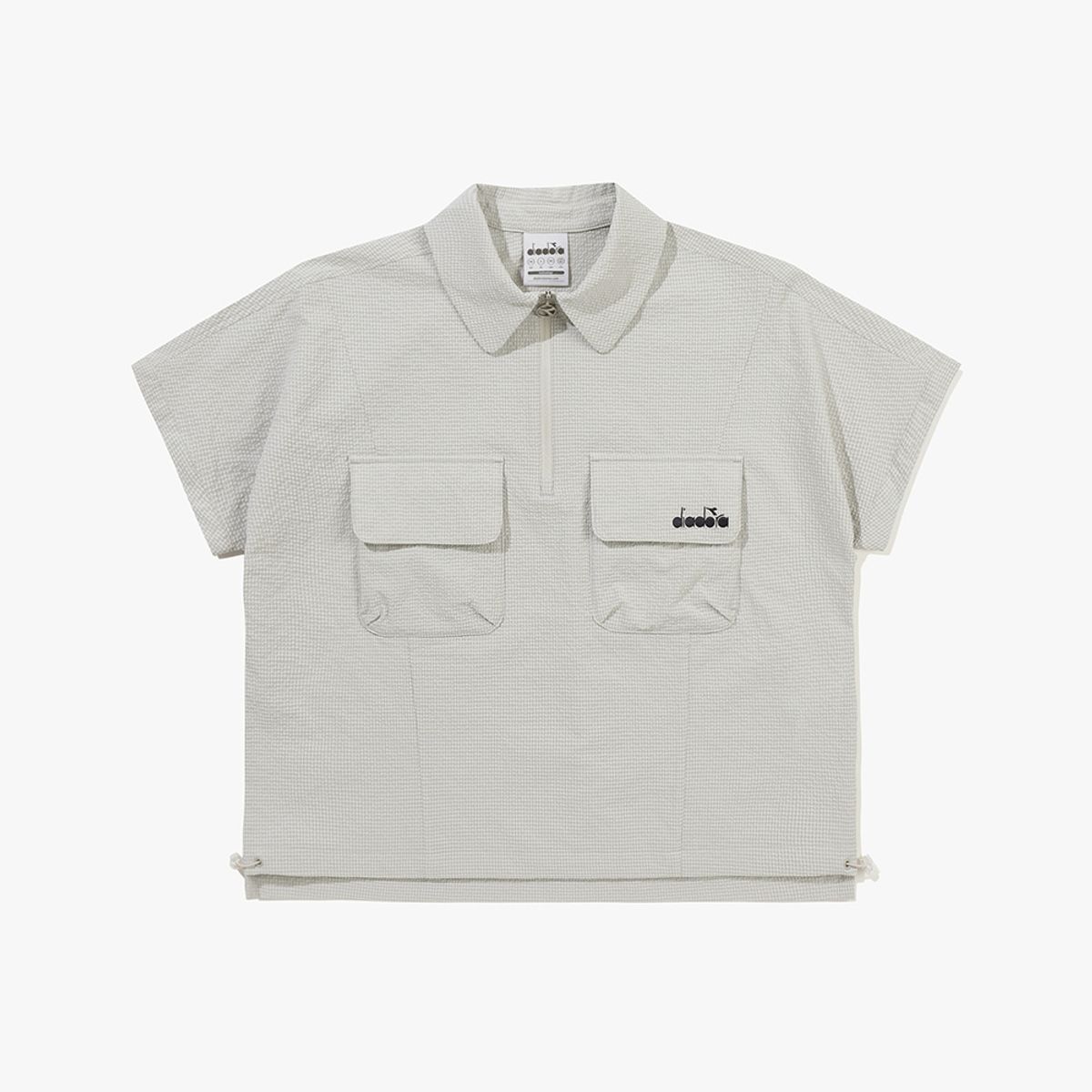 디아도라(diadora) 에어서커 반팔 아노락 우먼 BEIGE