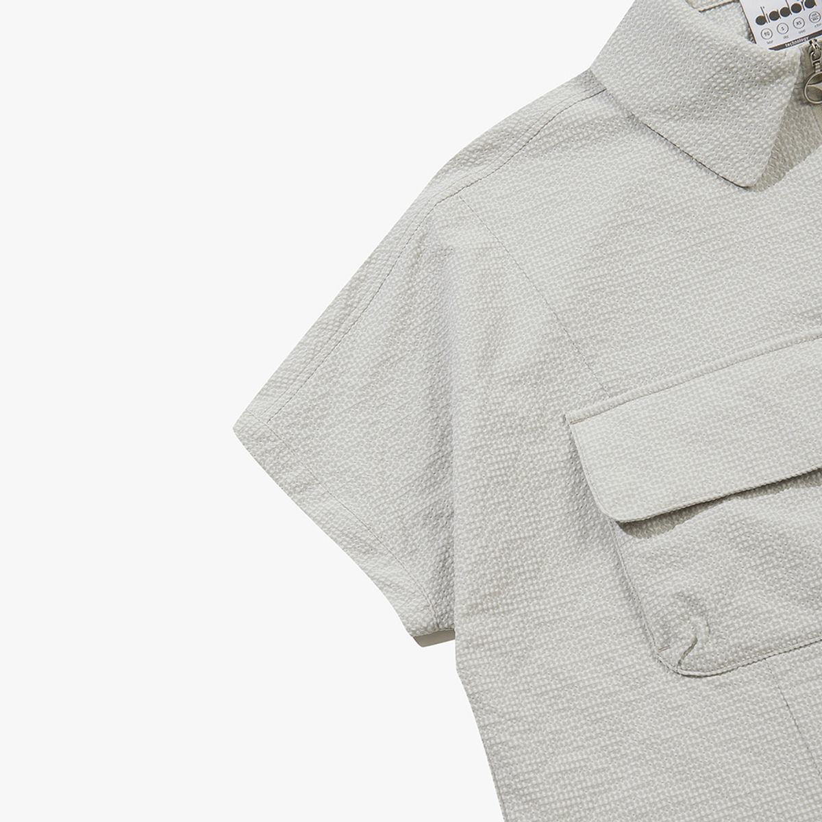 디아도라(diadora) 에어서커 반팔 아노락 우먼 BEIGE