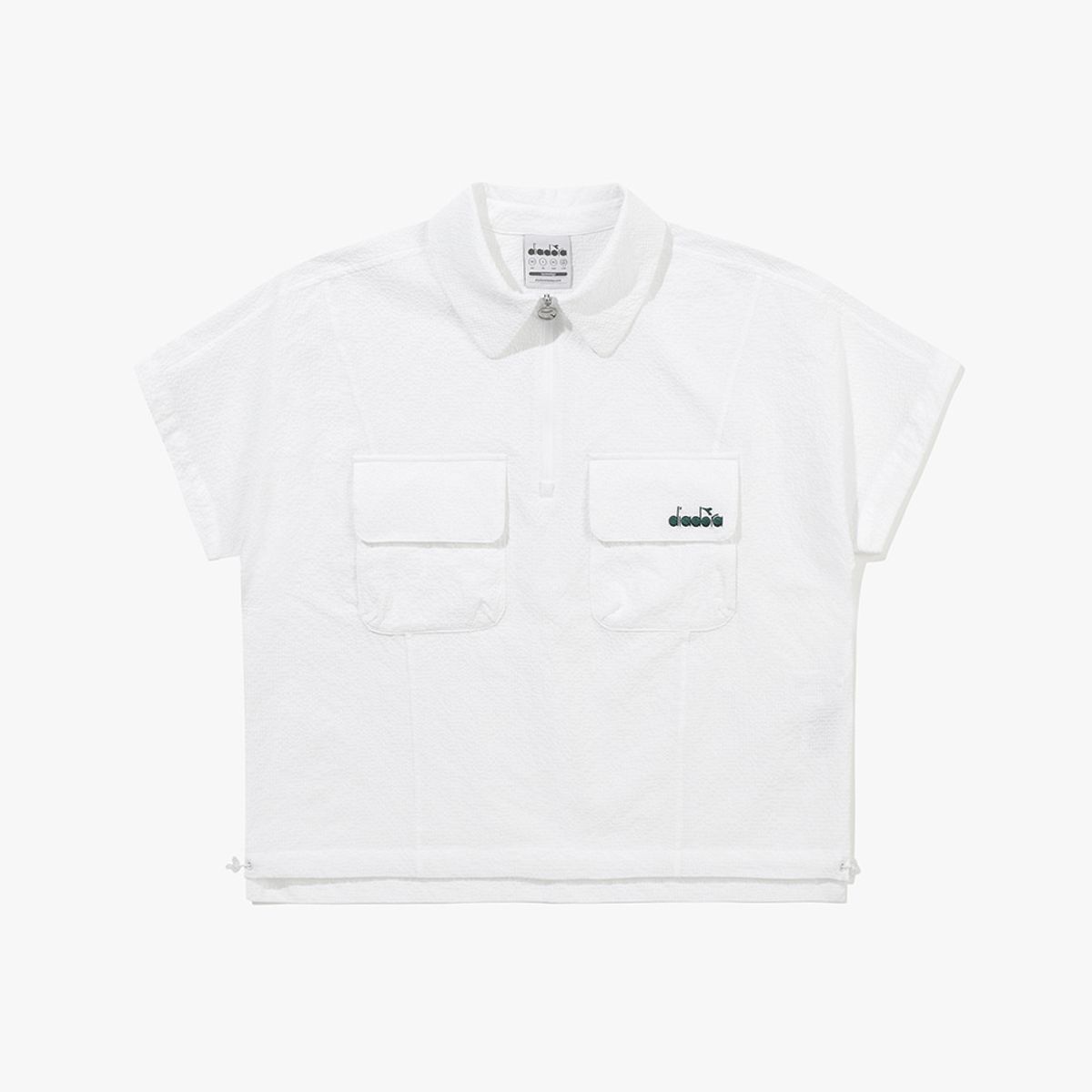 디아도라(diadora) 에어서커 반팔 아노락 우먼 OFF WHITE