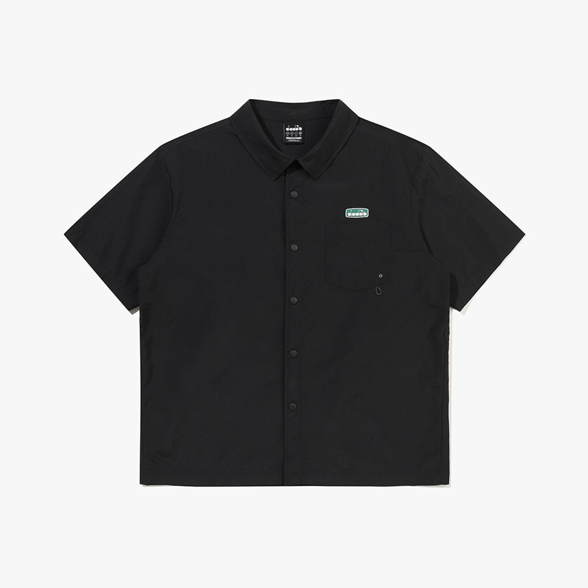 디아도라(diadora) 컴피 반팔 셔츠 BLACK